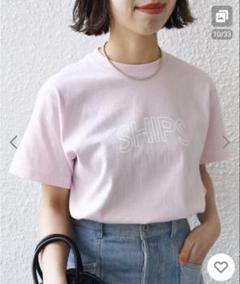 SHIPS ピンク ロゴ Tシャツのサムネイル