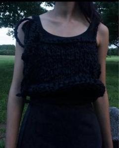 tope information tube top black チューブトップ