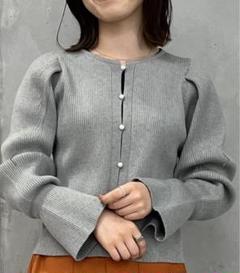 美品 サロンアダムエロぺ 前後2WAYロングカーディガン フリンジ ブルー 美品 サロンアダムエロぺ 前後2WAYロングカーディガン フリンジ