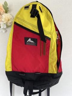 GREGORY 　デイパック　ハーフデイ　レッド　イエロー　旧ロゴ　アメリカ製 GREGORY グレゴリー リュック ハーフデイ レッド イエロー 旧