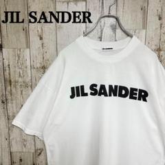 C572【即完売モデル】ジルサンダー　センターロゴ　半袖Tシャツ　人気定番品のサムネイル