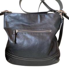 美品 COACH ショルダーバッグ　レザー　ブラック F01414