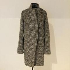 美シルエット　ロングコート　グレーのサムネイル