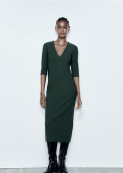 送料関税込【EMPORIO ARMANI】 クレープ ミディワンピース ZARA】クレープ ミディワンピース | 2283/536/800 (ZARA