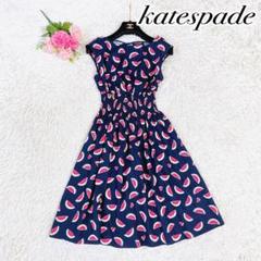 【美品】ケイトスペード ハート柄ノースリーブワンピース kate spade NEW YORK - ケイトスペード ハート柄ワンピースの