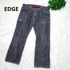 EDGE エドウィン ブーツカットデニム ゆったり 黒　32