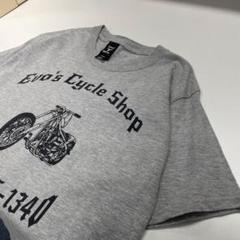 Hanes アメリカン バイク シボレー 半袖Tシャツ グレー メンズM
