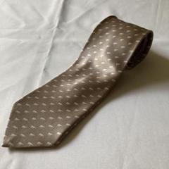 【未使用】Brioni ネクタイ 小紋柄 光沢 高級 肉厚 イタリア製 ブラウン Brioni - 【極美品】Brioni／ブリオーニ／サテン／小紋柄