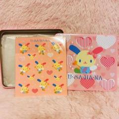 希少レア　ウサハナ　缶入り　レターセット　2005 サンリオ　平成レトロ　ケース 希少レア ウサハナ 缶入り レターセット 2005 サンリオ 平成