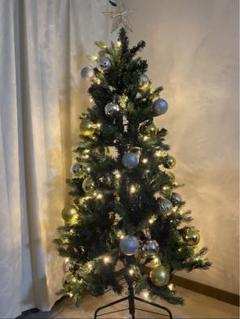 Francfranc クリスマスツリー 150cm LED球付き グリーンセット