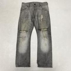 DIESEL イタリア製 KROOLEYダメージ加工 クラッシュ デニムパンツ