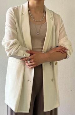【美品】SHENERY シアージャケット　アイボリー　36 美品】SHENERY シアージャケット アイボリー 36 - メルカリ