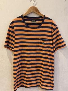 Polo Ralph Laurenラルフローレン　ボーダーオレンジ Tシャツ M
