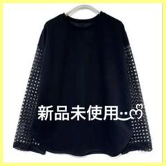 CHIGNON♥新品未使用 レース袖PO(ブラック)