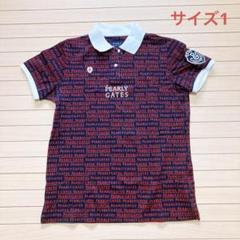 PEARLY GATES 半袖ポロシャツ サイズ1 ダークレッド レディース