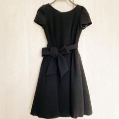 美品 M-PREMIER ウール ジャージー ワンピース 34 黒