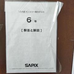 2025年最新】sapix マンスリーテスト 6年の人気アイテム - メルカリ