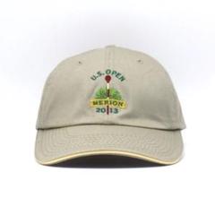 U.S.OPEN ゴルフ Merion 刺繍 キャップ コットン ベージュ 古着
