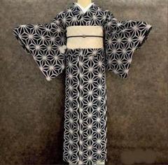 袋帯菱斜め縞横縞グラデーション着物032a d