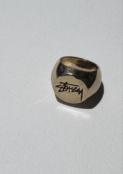 -stussy- STOCK LOGO RING