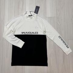 新品タグ付き✨️1PIU1UGUALE3 長袖 モックネック 白×黒 Mサイズ