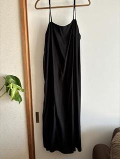 INDIVI インディヴィ黒キャミワンピース