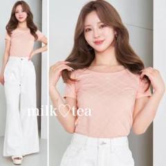 新品タグ付き Darich ダーリッチ ダイヤパールTシャツ ピンク フリー 新品タグ付き Darich ダーリッチ ダイヤパールTシャツ ピンク