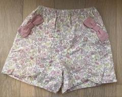 《petit main》花柄リボン付きハーフパンツ 110㎝