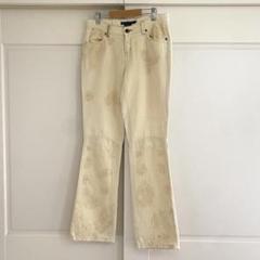 RALPH LAUREN ラルフ レース ビジュー装フレアデニムパンツ 美品のサムネイル
