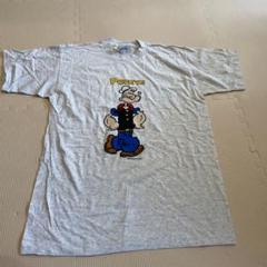 人気新品 デッドストックTシャツ 90s ポパイ アメリカ製 霜降り グレー L トップス