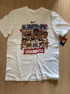 2024パリオリンピックバスケアメリカ代表金メダル記念TシャツサイズL