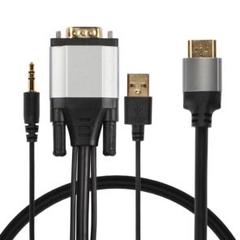 VGAからHDMIケーブル VGA入力からHDMI出力ビデオアダプター 2m