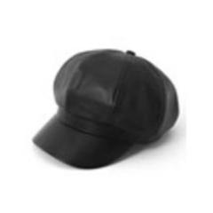 challenger 黒 レザー キャスケット UNNAMED HEADWEAR 【LEATHER CASQUETTE】レザー キャスケット
