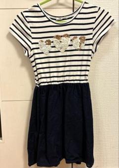 GAP KIDS ストライプ柄 半袖ワンピース M 130