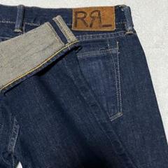 【第1位獲得！】 RRL ラルフ アメリカ製 ストレッチ 刺繍 セルビッジ 濃紺 29 パンツ