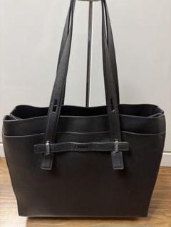 FURLA ブラック レザートートバッグ