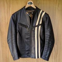 ベイツ　BATES ブラックレザーシングルライダースジャケット 36 S ベイツ BATES ブラックレザーシングルライダースジャケット 36 S