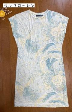 Ralph Lauren 花柄　Tシャツ　チュニック　キャップスリーブ