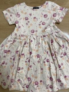 BeBe ワンピース　シェル柄　120サイズ