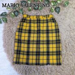 MARIO VALENTINO マリオバレンチノ チェック ウールスカート ミニ