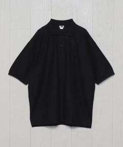 新品 H BEAUTY&YOUTH ニットポロシャツ S メンズ ブラック BEAUTY＆YOUTH UNITED ARROWS セーター ニット シャイン ギマ