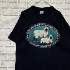 USA製90sヴィンテージTシャツ！シングルステッチ　ブラック半袖古着　L 22