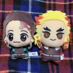 新品 2点 鬼滅の刃 炭治郎 煉獄 ちびぐるみ ぬいぐるみ