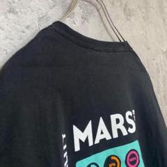 ヘインズ 古着 企業系 マーズ アメリカ輸入 両面プリント Tシャツ 半袖 黒色