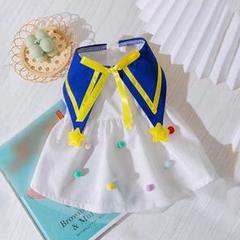 夏服❤️ ペット用衣服 星形飾り付き犬服 ドッグウェア 小中型犬