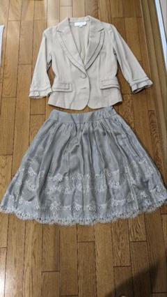 JILL STUART ベージュ セットアップ M