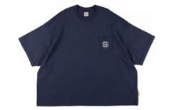 トップス SEE SEE SUPER BIG FLAT REFLECTOR STRIPE 9-2] SEE SEE SUPER BIG FLAT REFLECTOR STRIPE TEE [GREY