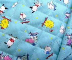 ハンギョドン　ポムポムプリン　ポチャッコ　生地　キルティング　105×30