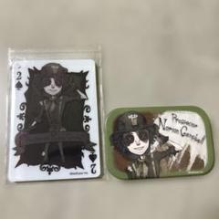 第五人格 探鉱者 スクエア缶バッジ ミニキャンバス セット IdentityV 第五人格 探鉱者 ノートン・キャンベル 缶バッジ