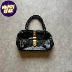 archive grunge shoulder bag black gold